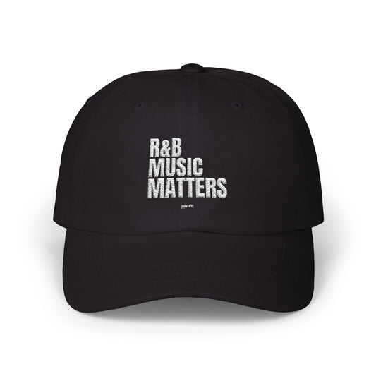 R&B Music Matters Dad Cap - Classic Black Hat for Music Lovers