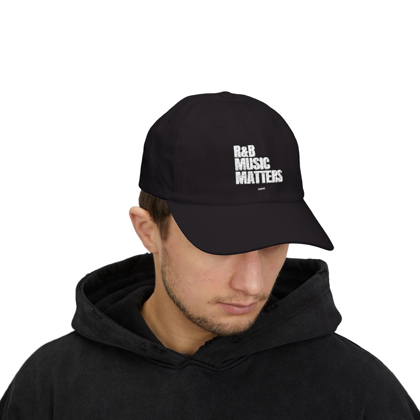 R&B Music Matters Dad Cap - Classic Black Hat for Music Lovers
